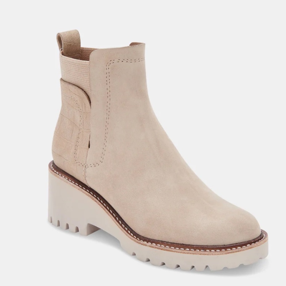 DOLCE VITA Huey H2O Booties In Dune Suede - Picture 2 of 14